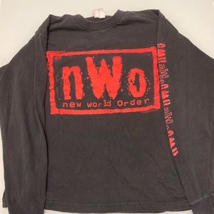 Vintage NWO Wolfpack Long T-shirt original wcw tag